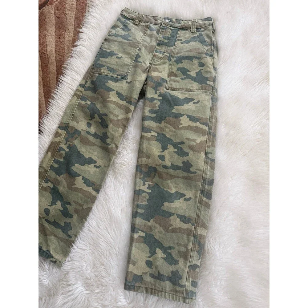 Free People Remy Camo Crop pants Size 26